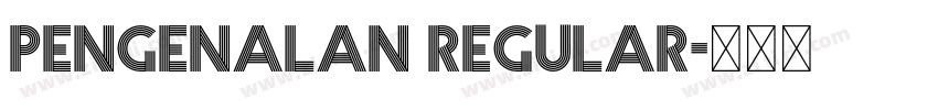 Pengenalan Regular字体转换 Pengenalan Regular字体转换